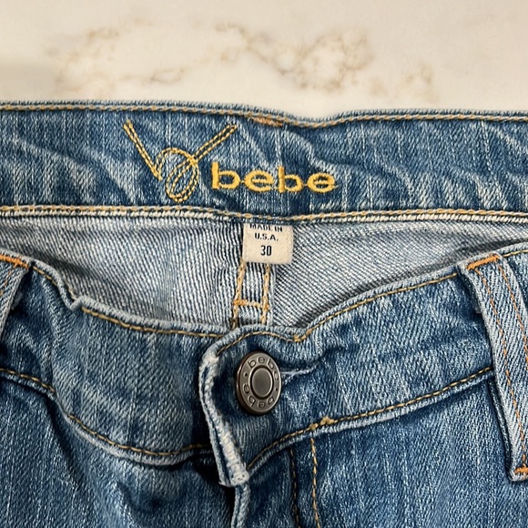 Bebe Vintage Rhinestone Jeans - Picture 3 of 4